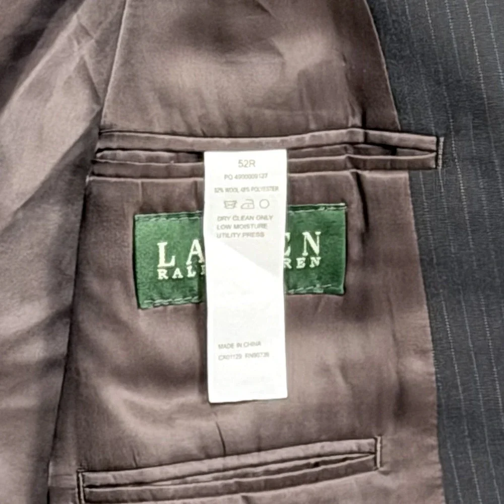 Lauren Ralph Lauren Pinstripe Blazer 52R Business Professor